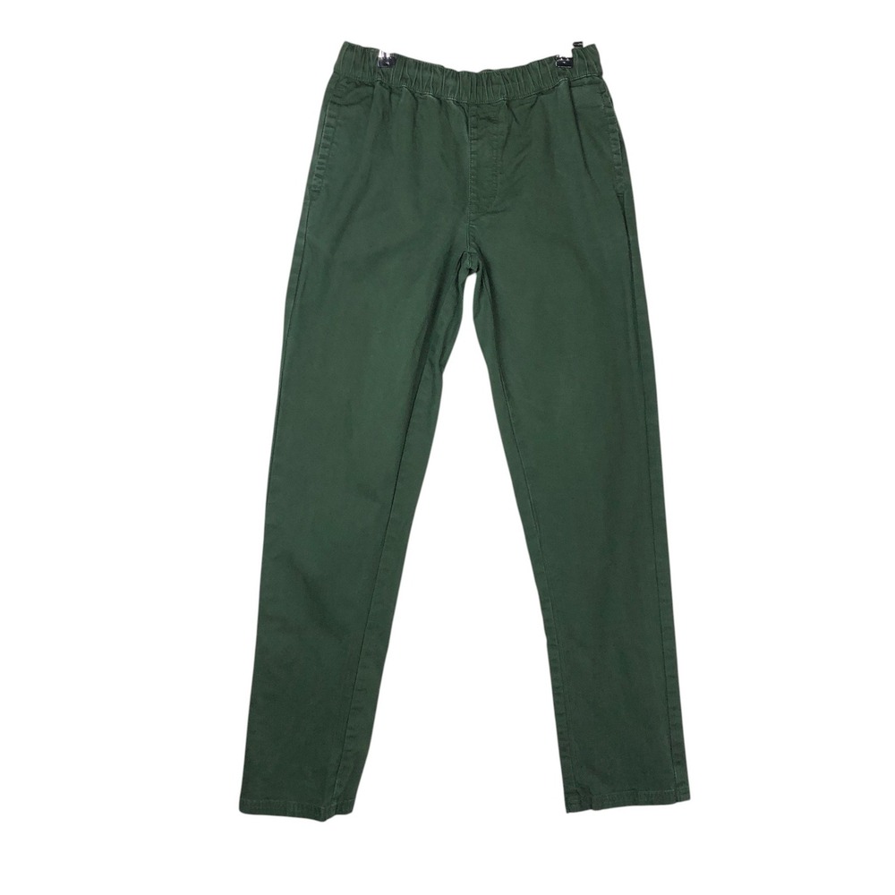 Pact Men's Organic Cotton Daily Twill Roll Leg Chino Pant Size M Green